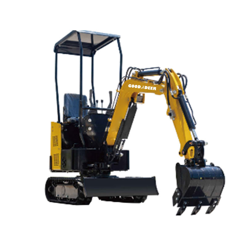Multifunktionell hydraulisk diesel minigrävmaskin